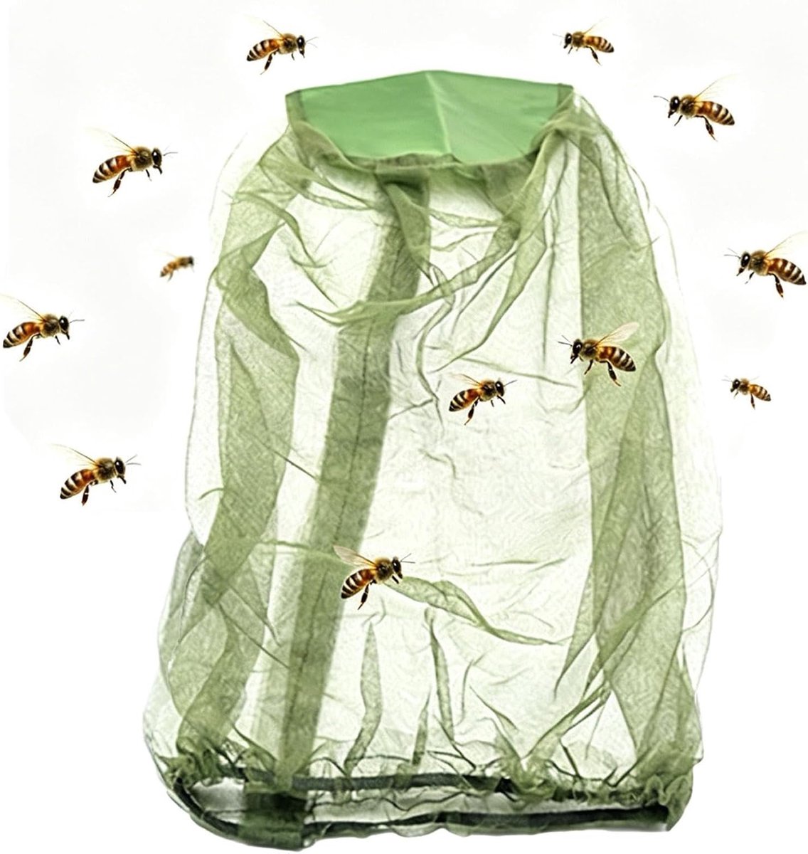 Hoofdnet Tegen Zwarte Vliegen - Insectennet Gezicht - Bescherming Outdoor - Fijnmazig Ademend Gaas