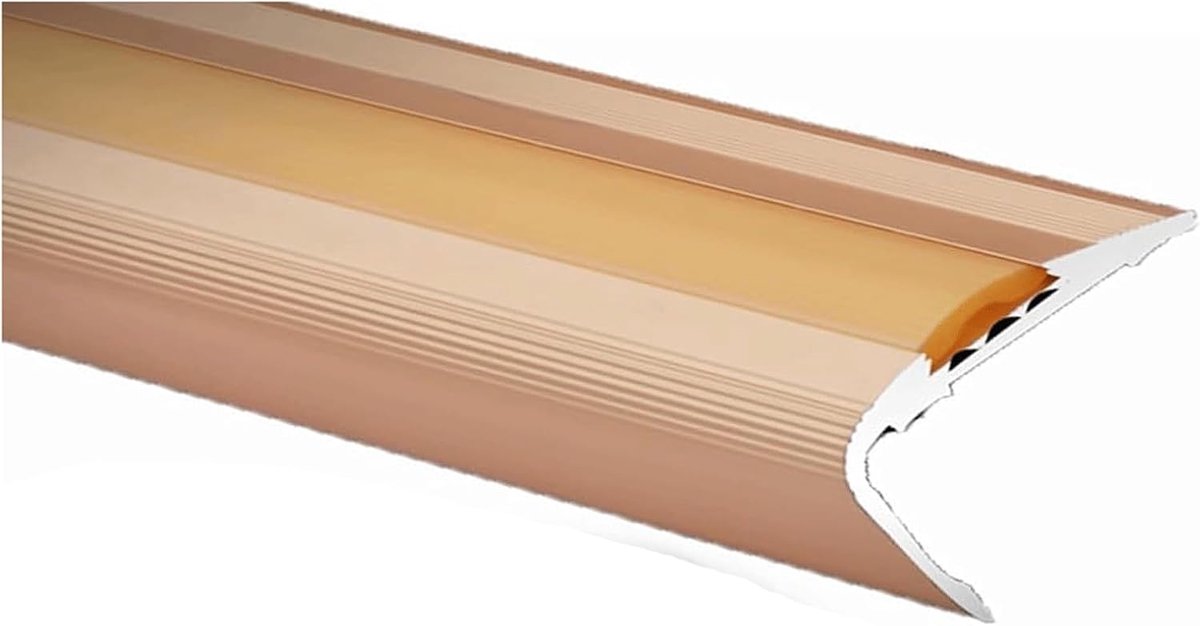 Trapprofiel - Aluminium Rand - Veilig Lopen - Antislip Rubber - 90 cm - Zilver