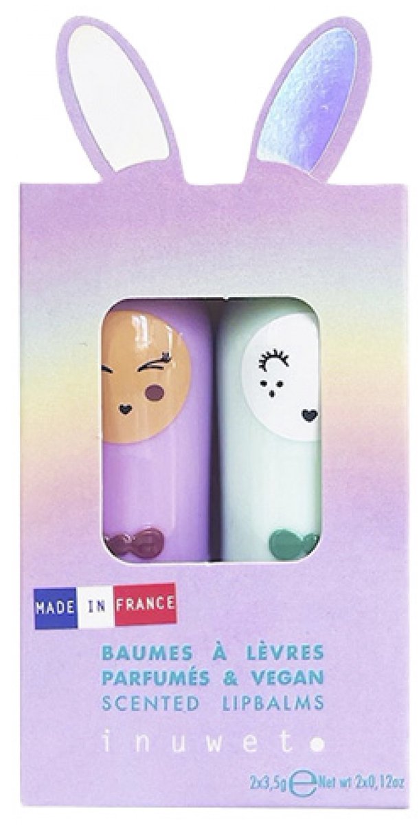 Inuwet Duo Geurende Lippenbalsems Appel & Marshmallow 2 x 3,5 g