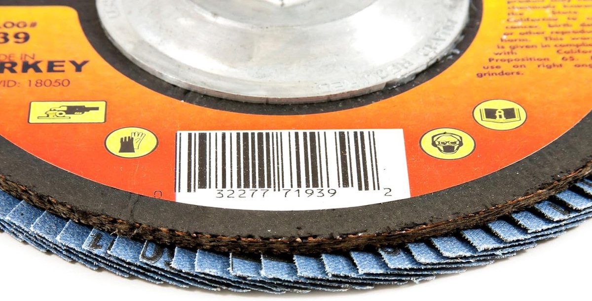 Lamellenschijf - Schuurschijf - Metaal Bewerken - Blauwe Zirkonia - 7-Inch - Blauw