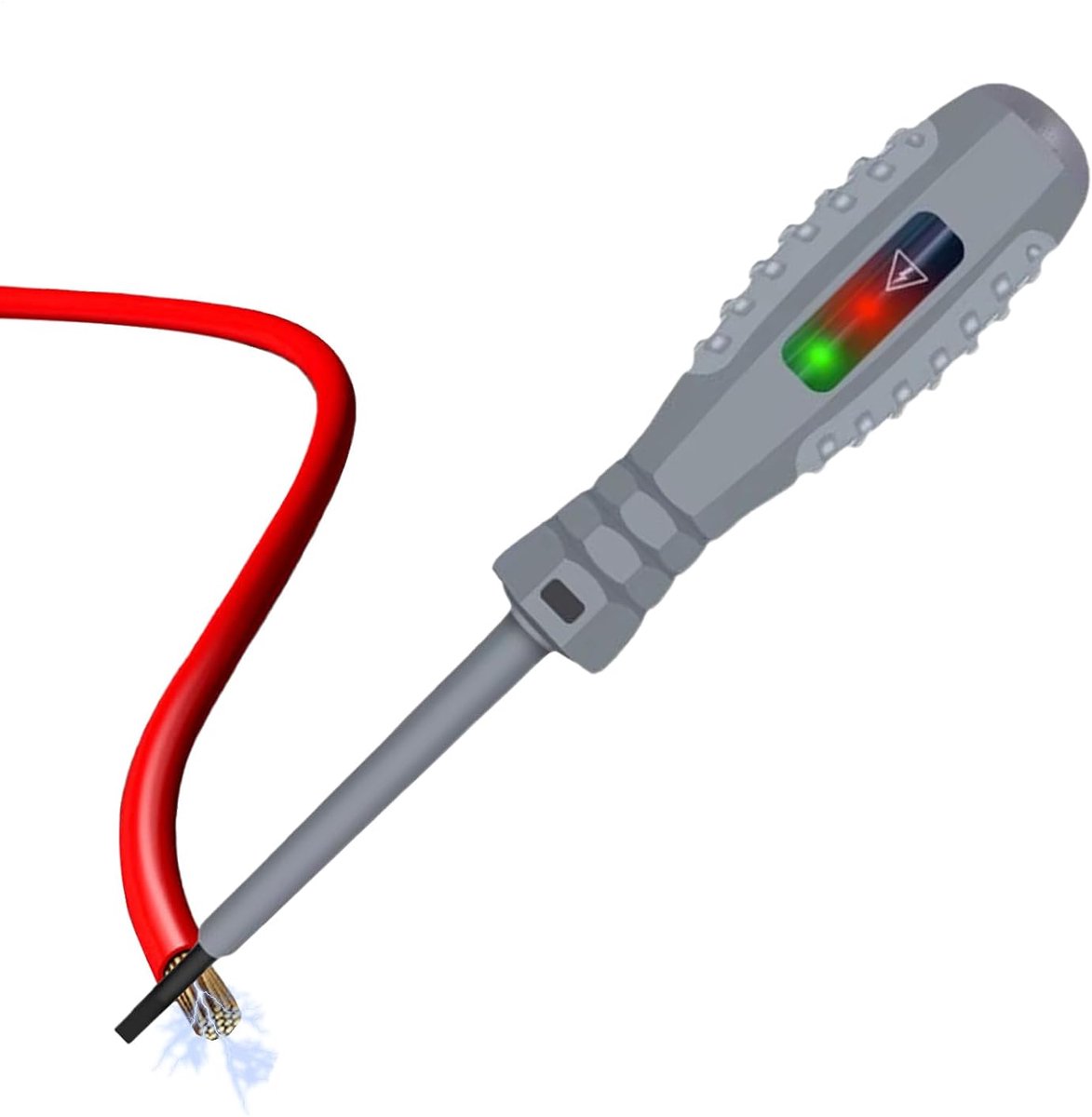 Spanningstester Schroevendraaier - Elektrische Detector - Veilig Elektrisch Werk - Magnetische Punt - 15.5 cm - Slotted Screwdriver