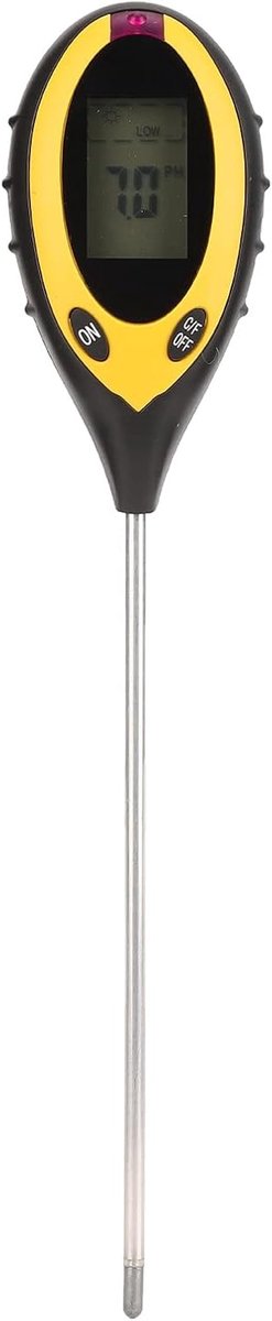 Digitale Vloermeter - Bodemtester - Plantenverzorging - 4-in-1 functie - 3 seconden - Zwart