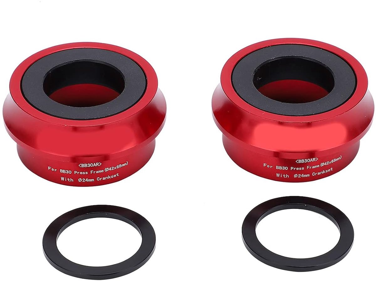 Fietstrapas - Trapas Lager - Fietsen Onderhoud - Waterdicht Stofbestendig - 42mm 68-73mm - Rood