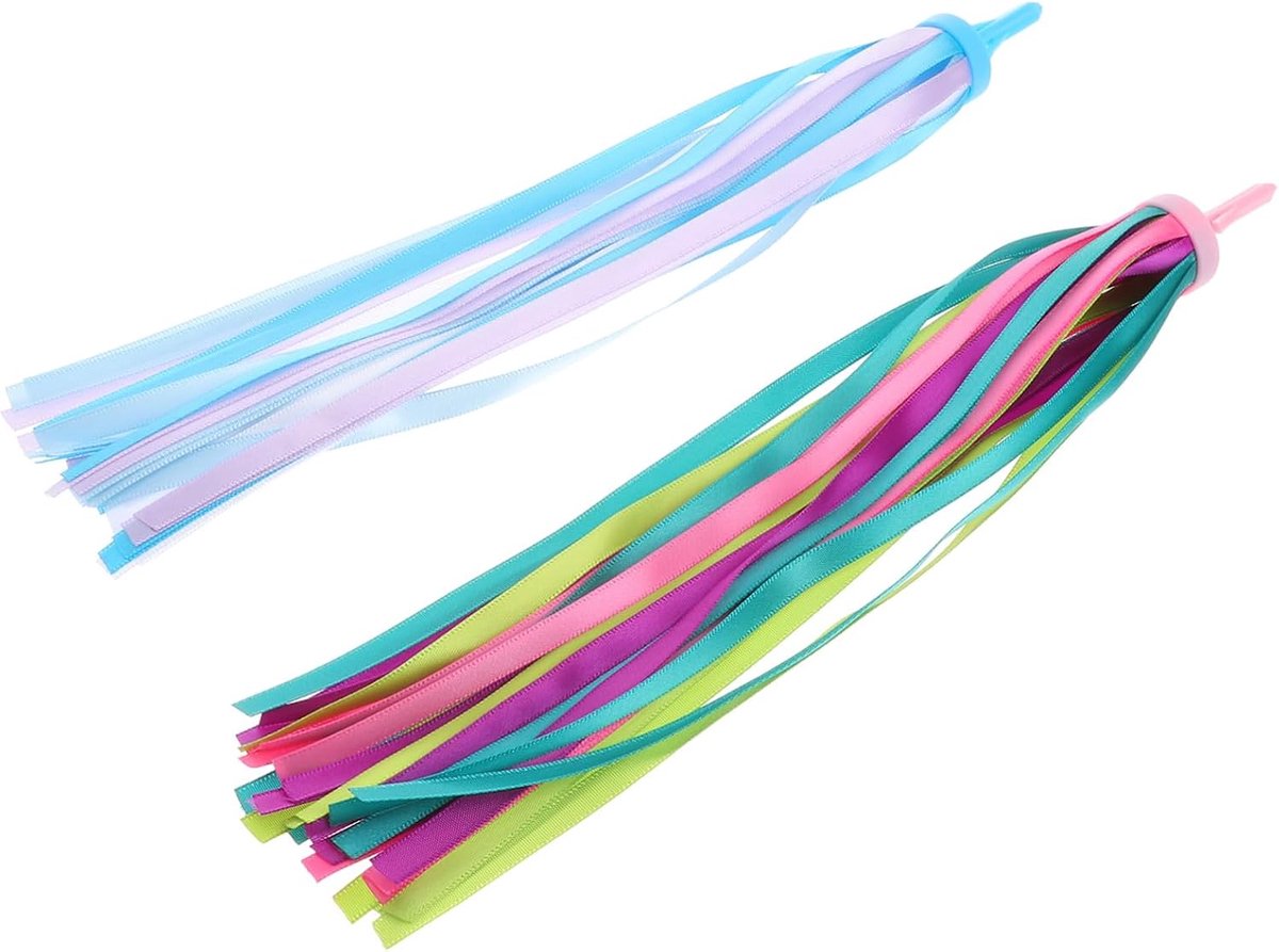 Kinderfiets Stuurfranjes Fietsstreamers Kinderen Fiets Versieren Kleurrijk Plastic 29CM kleuren