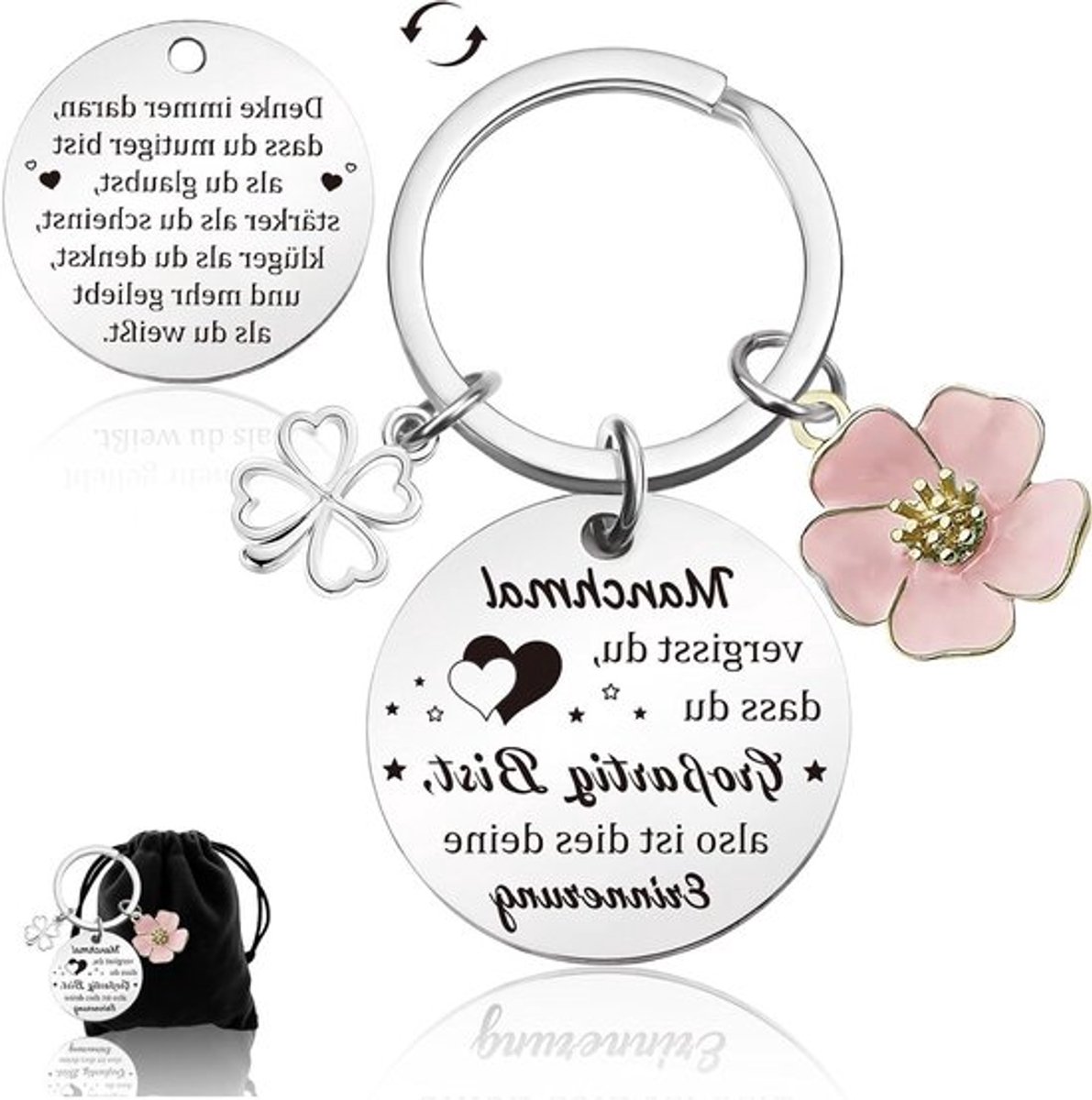 Gepersonaliseerde sleutelhanger Inovra Plus voor vrouwen