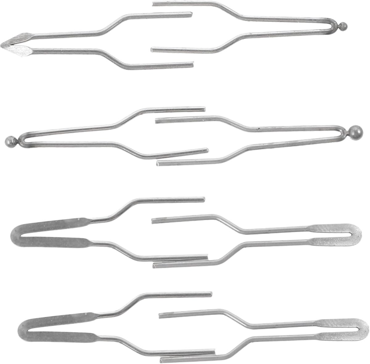 Pyrografie Tool Tips - Houtbranden Accessoires - Houtbewerking Creaties - Verschillende Maten - 3 cm - Zilver