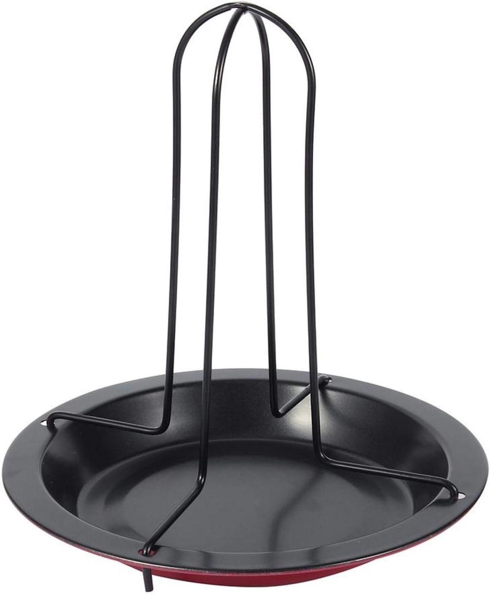 Kip Grill Rek Kiphouder Oven Kip Bereiden Non-stick Coating 19x17 cm Zwart