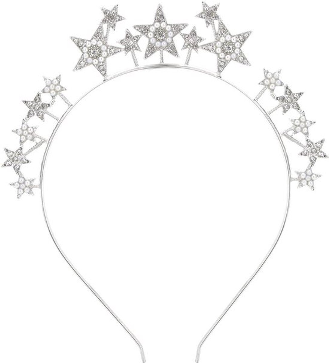 Glitter Haarband met Sterren en Strass voor Dames - Inovra Plus