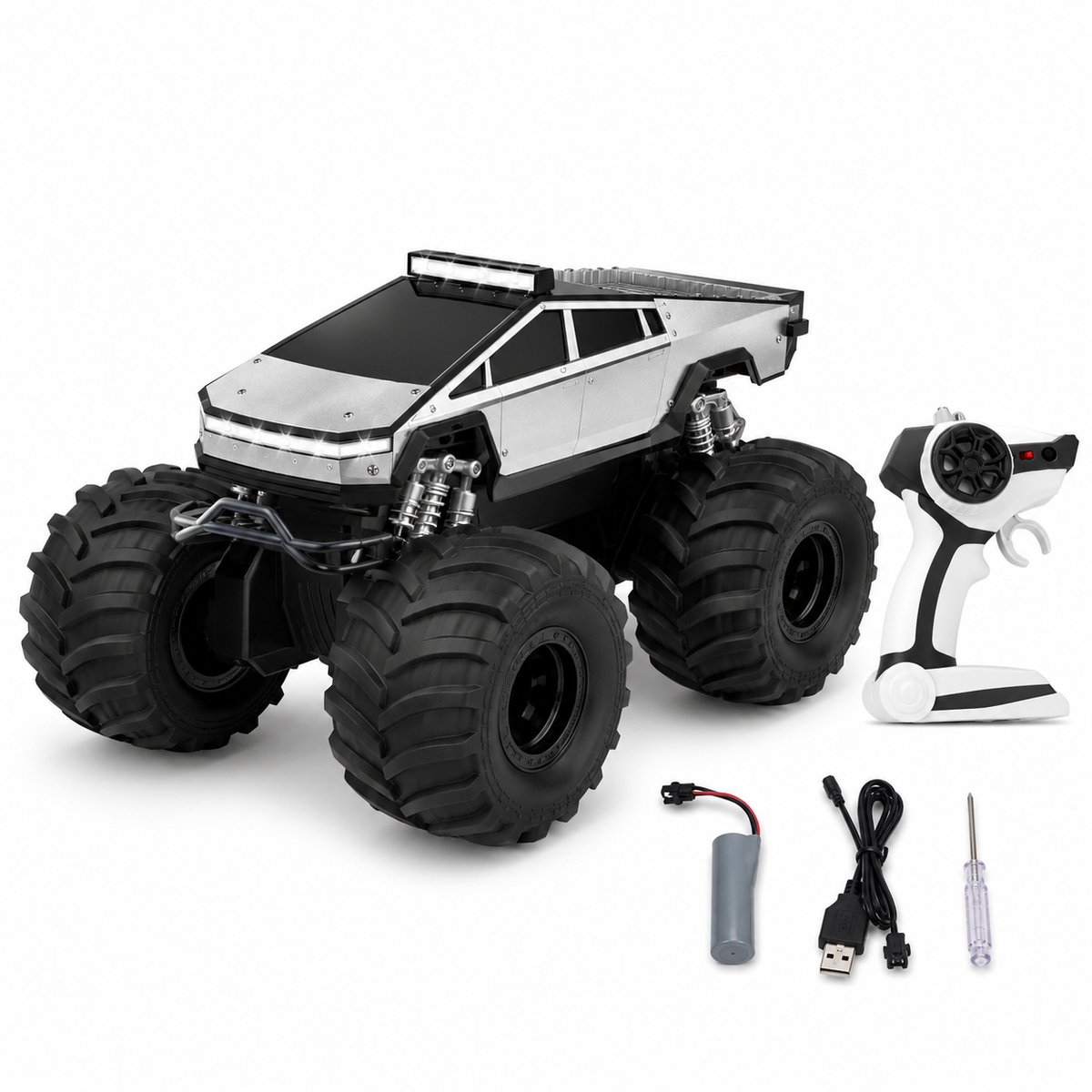 Jojoy - Bestuurbare Auto Water en Land - RC Amfibie Stuntauto - Waterdicht - 4WD All-Terrain Offroad - 45 Min Speeltijd - 2.4 GHz - Speelgoed Auto Buiten - AMFIBIA