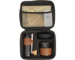 Camping Koffieset - Draagbare Molen - Verse Koffie - Dubbele Kogellager - 13.3D x 20.8B - Zwart