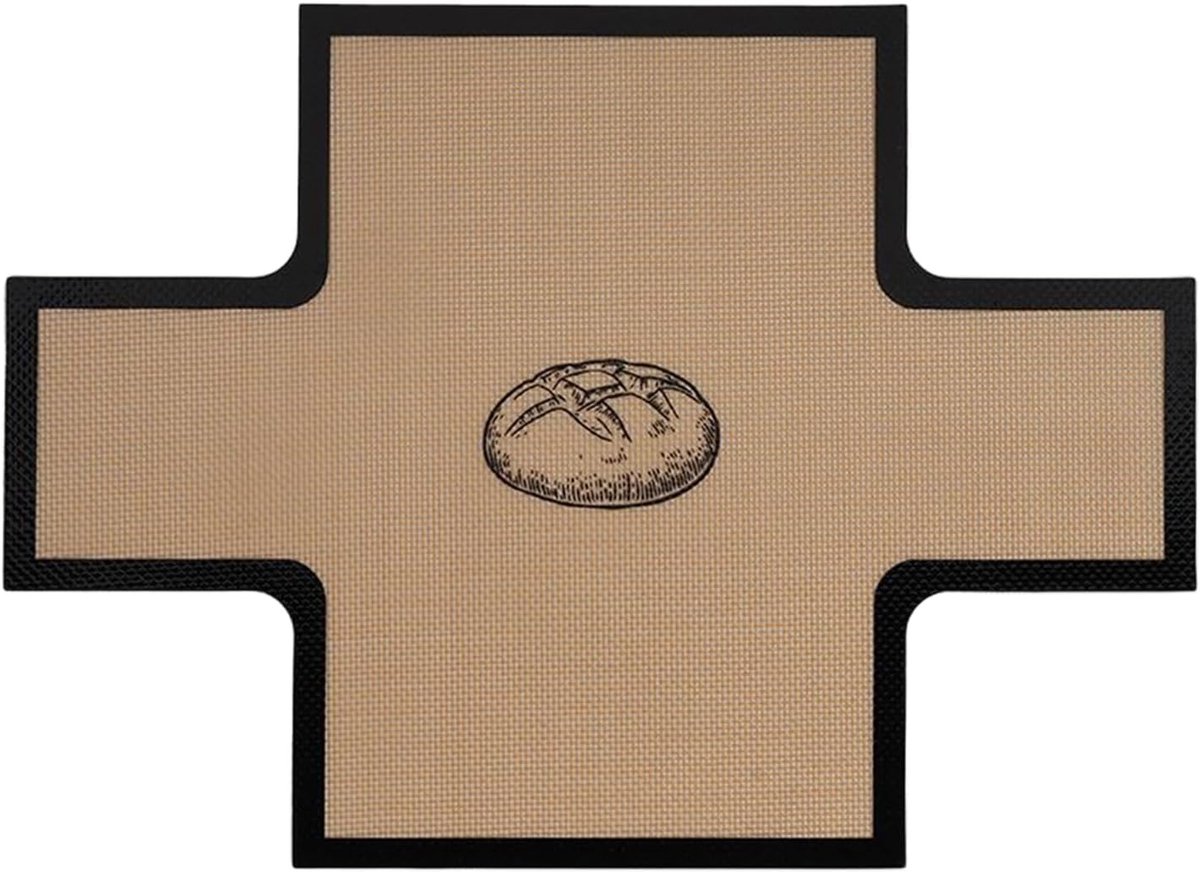 Bakmat Siliconen Bakplaat Liner Koekjes Bakken Hoge Temperatuur 39x29 cm Zwart