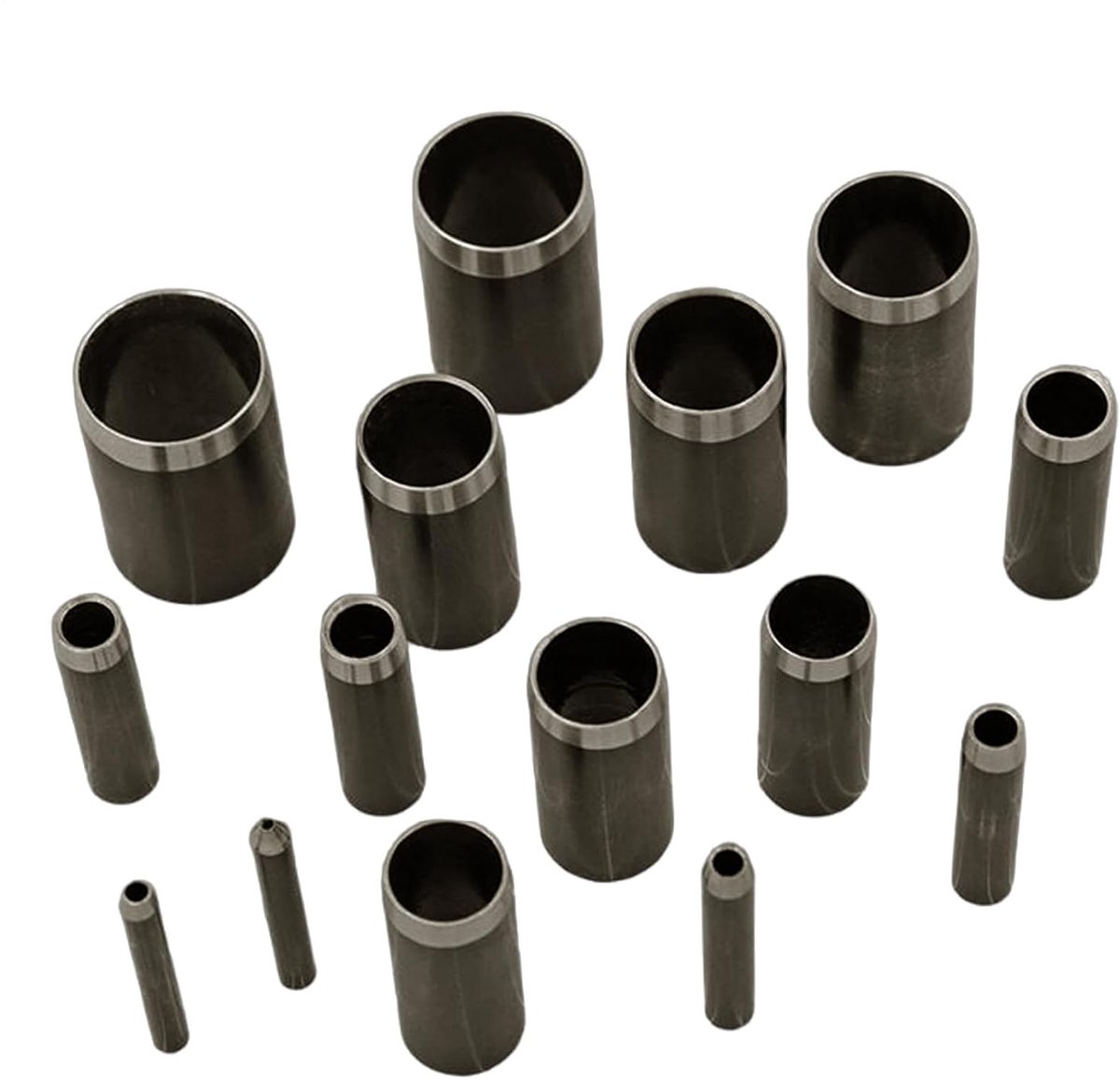 Leerponsset - Oogjespons Set - Leer Bewerken - 15 Maten - 1-15 mm - Metaal