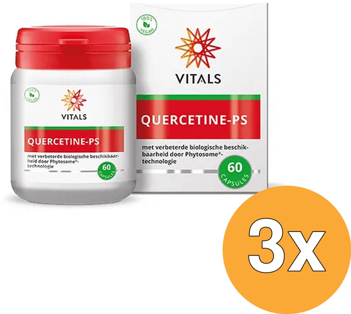 3x Vitals Quercetine-PS (60 capsules)