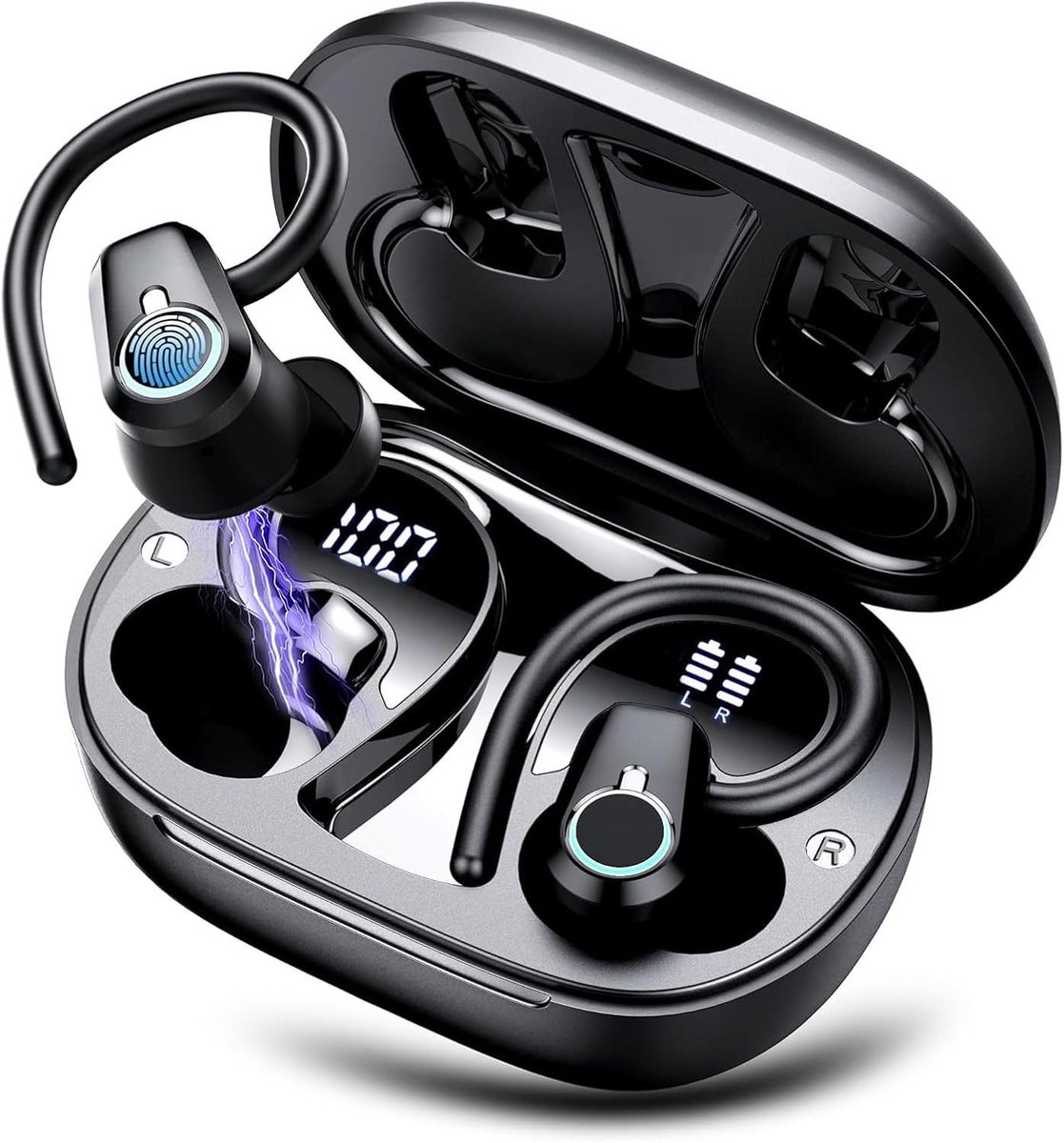 Bluetooth Sporthoofdtelefoon - Draadloos - Ruisonderdrukking - Waterdicht - Voor Sporters