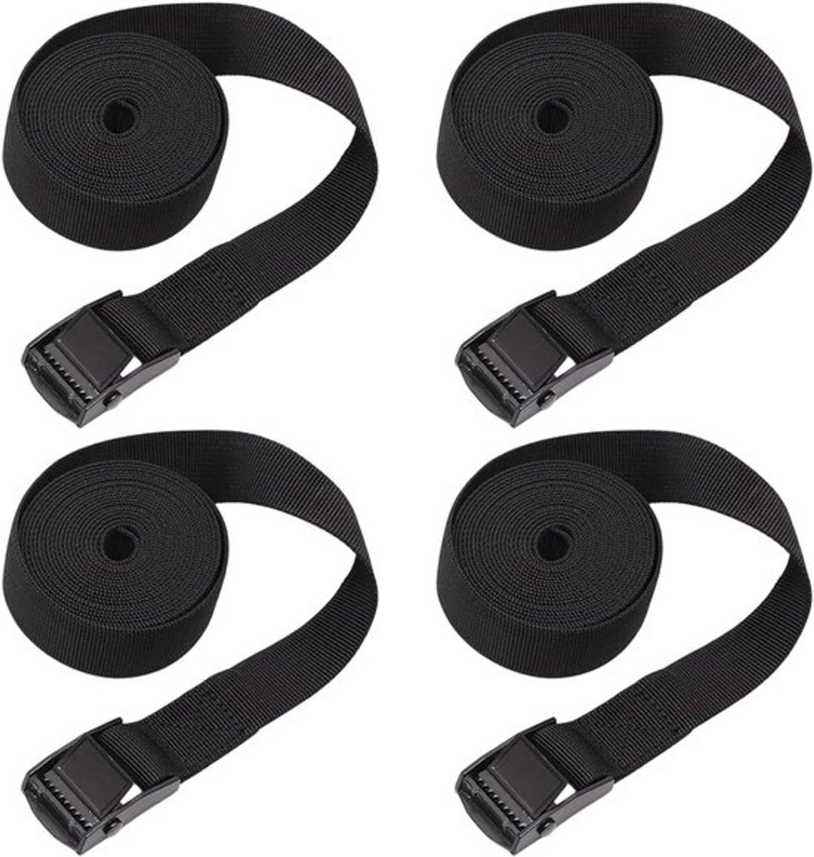 Verstelbare spanbanden Allecto Plus, 4 stuks, fiets auto
