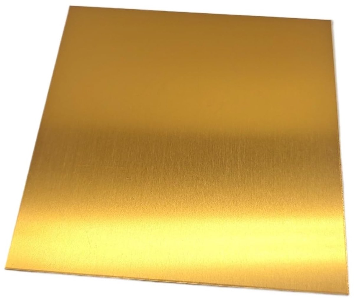 Aluminium Graveerplaat - Naamplaatje Metaal - Activa Markeren - Geanodiseerde Structuur - 0.5x300x300mm - Goud