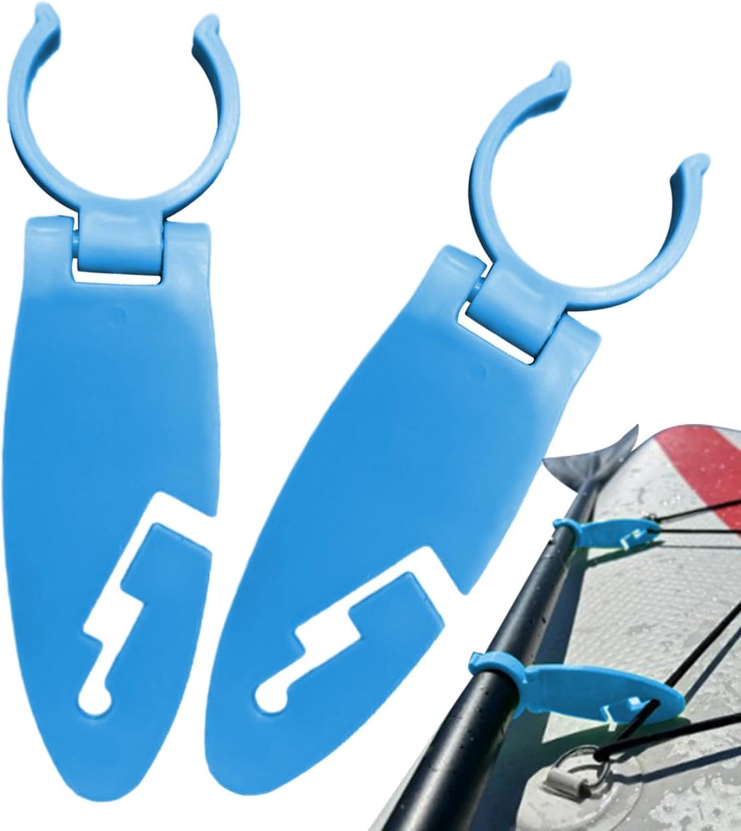 Paddleboard Klem - Waterklem Board - Watersport Bevestiging - Eenvoudig Kliksysteem - 12 cm - Blauw