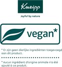 Kneipp logo met een groen blad en tekst "vegan*"