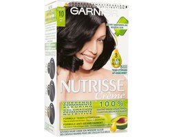 Garnier Nutrisse Ultra Crème 1 -Zwart - Intens voedende permanente haarkleuring