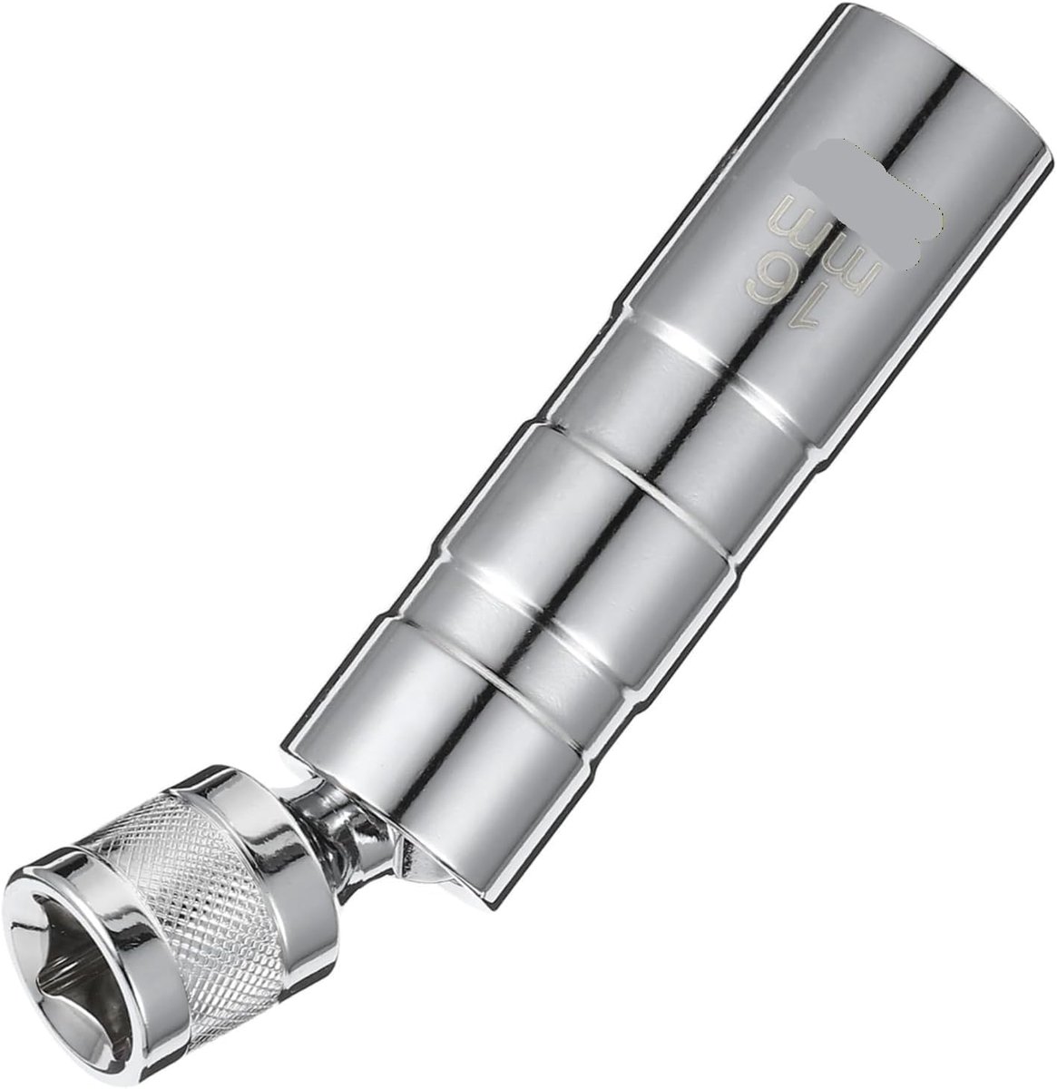 Bougiesleutel - Motor Gereedschap - Auto Onderhoud - Ingebouwde Magneten - 16 mm Dop - Zilver