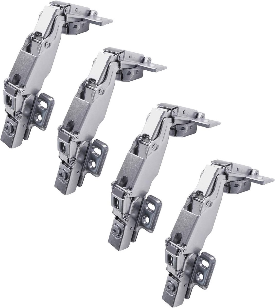 35mm Soft Close Scharnieren met Hydraulische Demper voor Keuken- en Kasten Deuren - Set van 4 Stuks met Automatische Sluiting