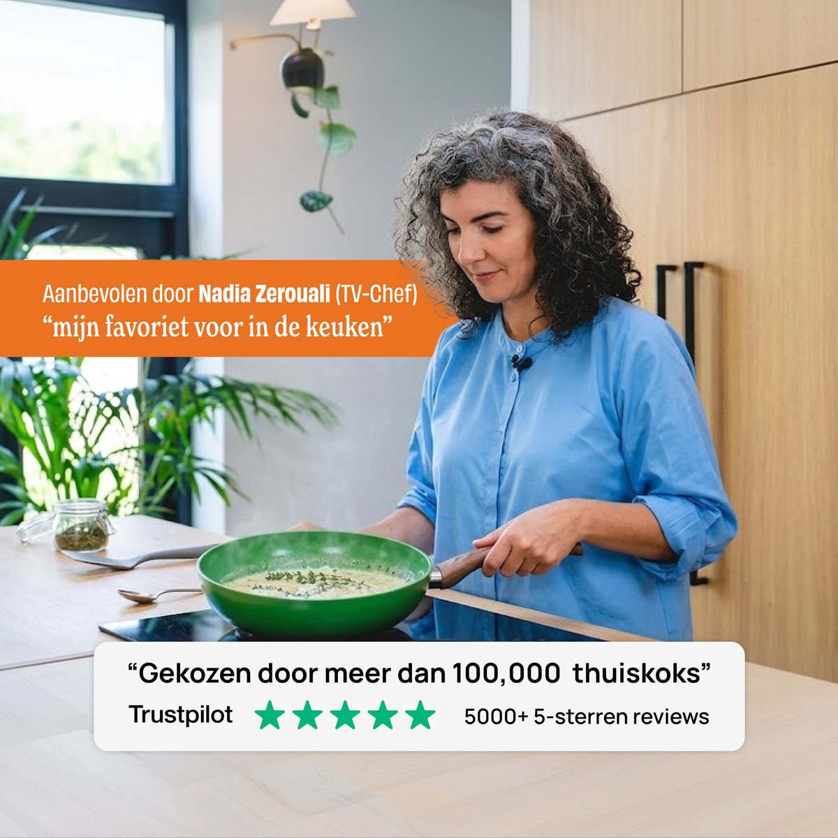 Cook & Pan 9-Delige Pannenset Sunny Side Geel - PFAS vrij - Alle Warmtebronnen - Pannen Set met 7 jaar Garantie - Krasbestendige Anti Aanbaklaag - Vaatwasserbestendig - Gas, Inductie, Elektrisch, Oven - Koekenpan, Wokpan, Steelpan, Hapjespan, Kookpot – foto 2