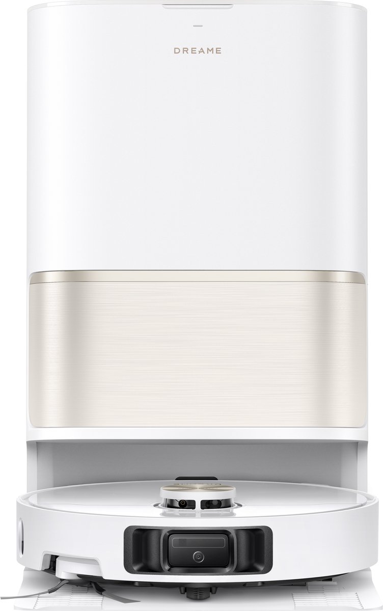 Dreame L50 Ultra AE Robotstofzuiger Parelwit - Dweilfunctie - Automatisch legen en bijvullen - Zelfreiniging op 100 °C - Huisdierenhaar - Matter Protocol - Spraak- en appbesturing - 28.000 Pa zuigkracht - Randen, hoeken, lage ruimtes, plinten