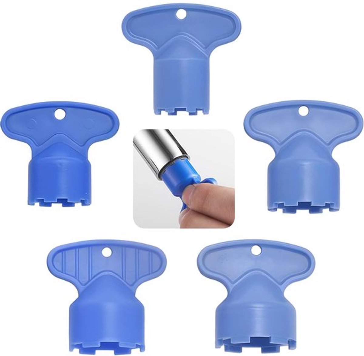 Dailygoods- Kraanknop 5 Stuks - Ontluchtingssleutel - Beluchter