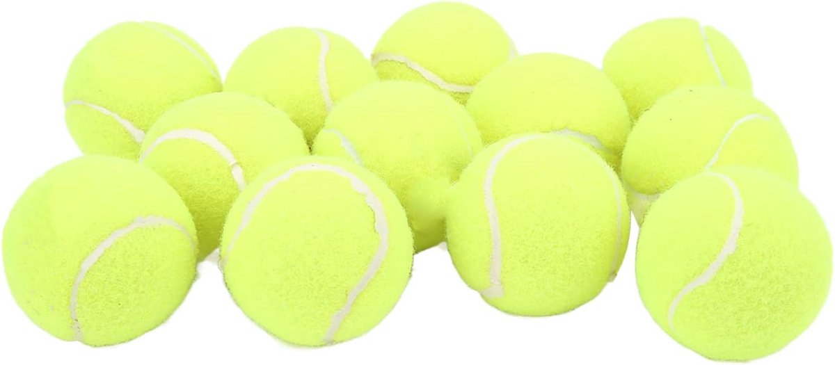 Tennisballen Set - Trainingsballen - Leren Tennis Spelen - Zachte Elastische Constructie - 12 Stuks - Groen