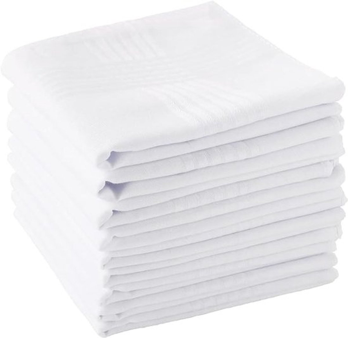 Dailygoods- Zakdoeken 10 Stuks Katoen - Herenzakdoeken 40x40 cm