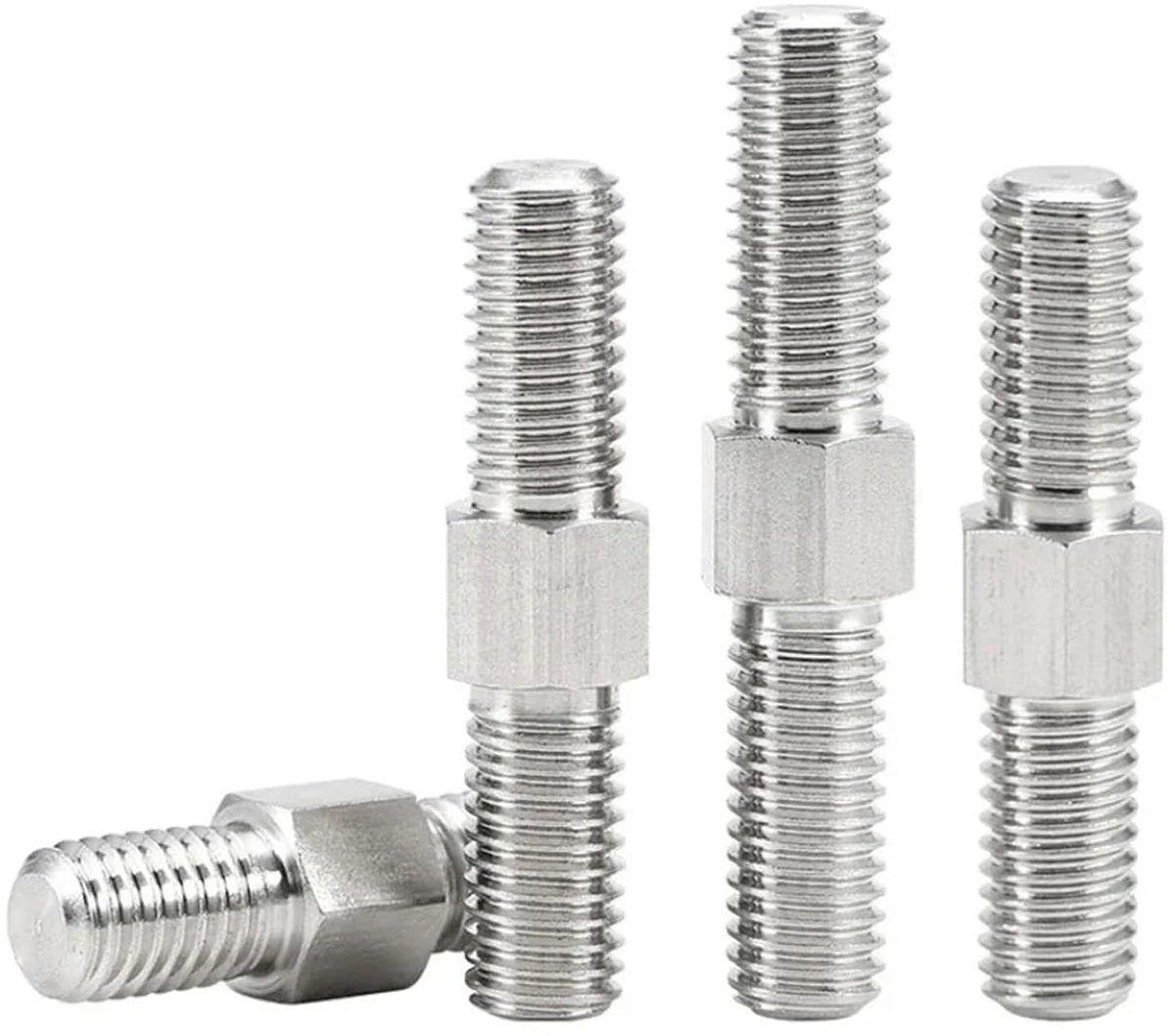 Dubbele Kop Bouten - Schroefdraad Rod - Bevestigen en Verstellen - Roestvrij Staal 304 - M16 140mm - Metaal
