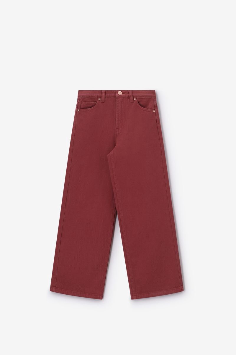 Sissy-Boy - Donkerrode straight leg jeans