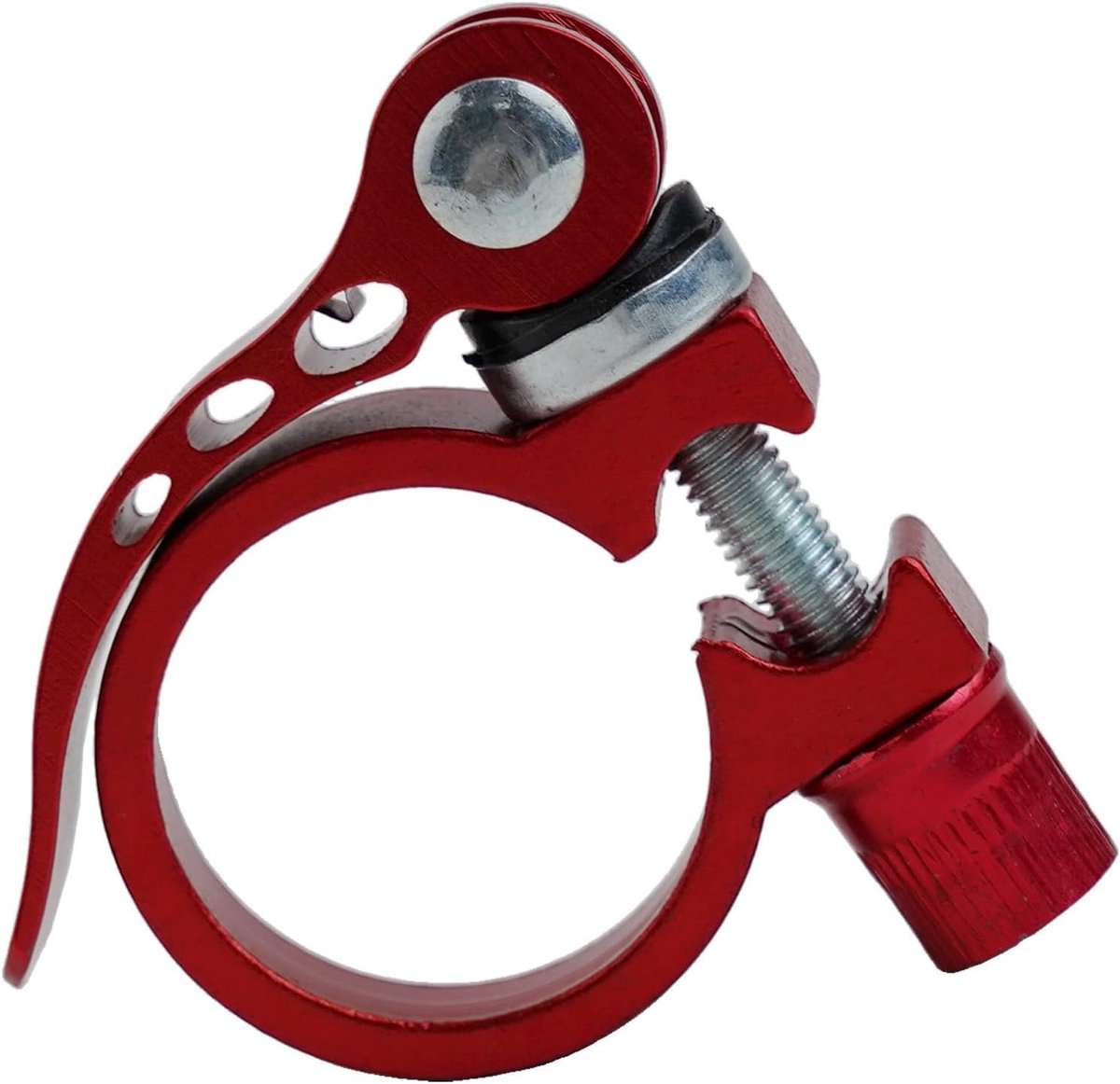 Fiets Zadelpenklem - Zadelklem - Fietsen Onderhoud - Lichtgewicht Aluminium - 27.2-28.6 mm - Rood