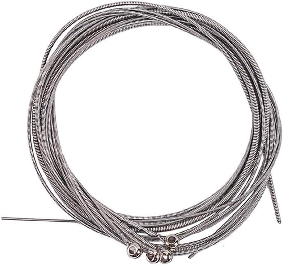 4 Stuks RVS Bas Snaren, Zilverkleurige Snaren voor Basgitaar, Muziekaccessoires en Gitaaronderdelen