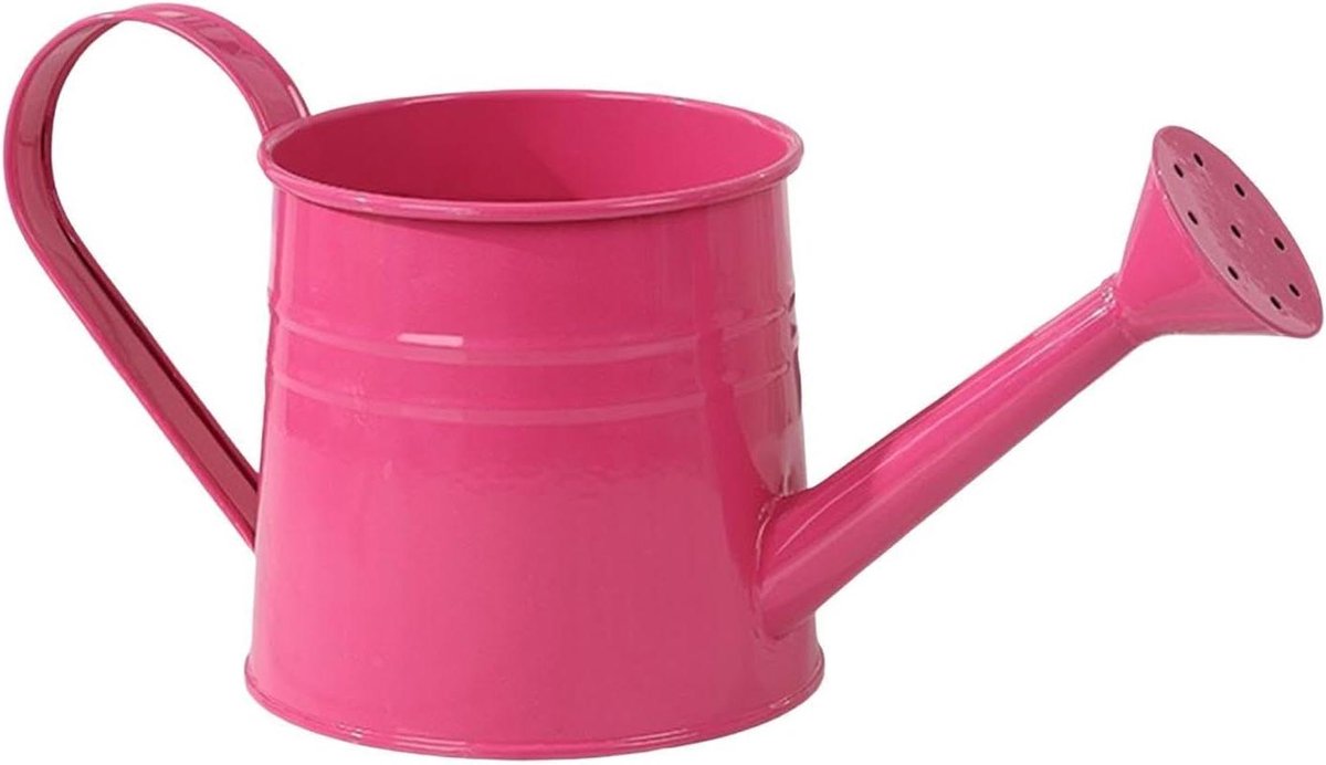 Gietkan Lange Tuit - Metalen Gieter - Planten Water Geven - Decoratief Dubbelfunctie - 1 Liter - Heet Roze