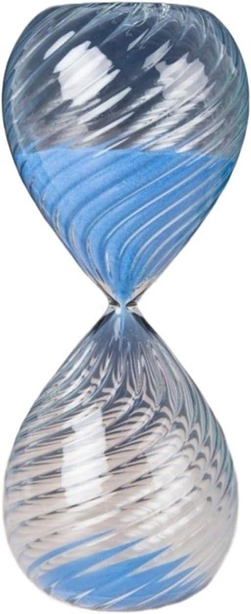 Zandloper Timer - Glas Zand - Tijd Beheer - Visuele Tijdsaanduiding - 2 stuks 15 min - Donkerblauw