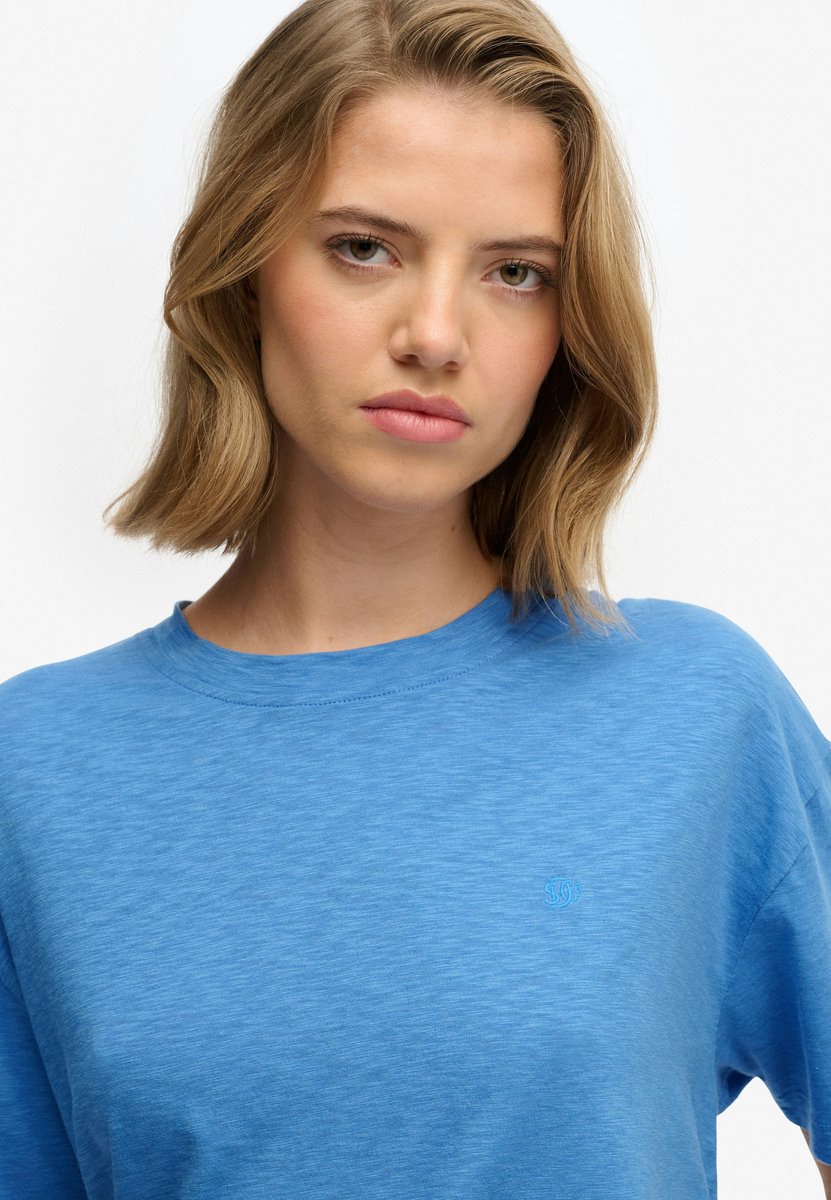 Superdry Studios T-shirt relaxed pasvorm Dames T-shirts Blauw