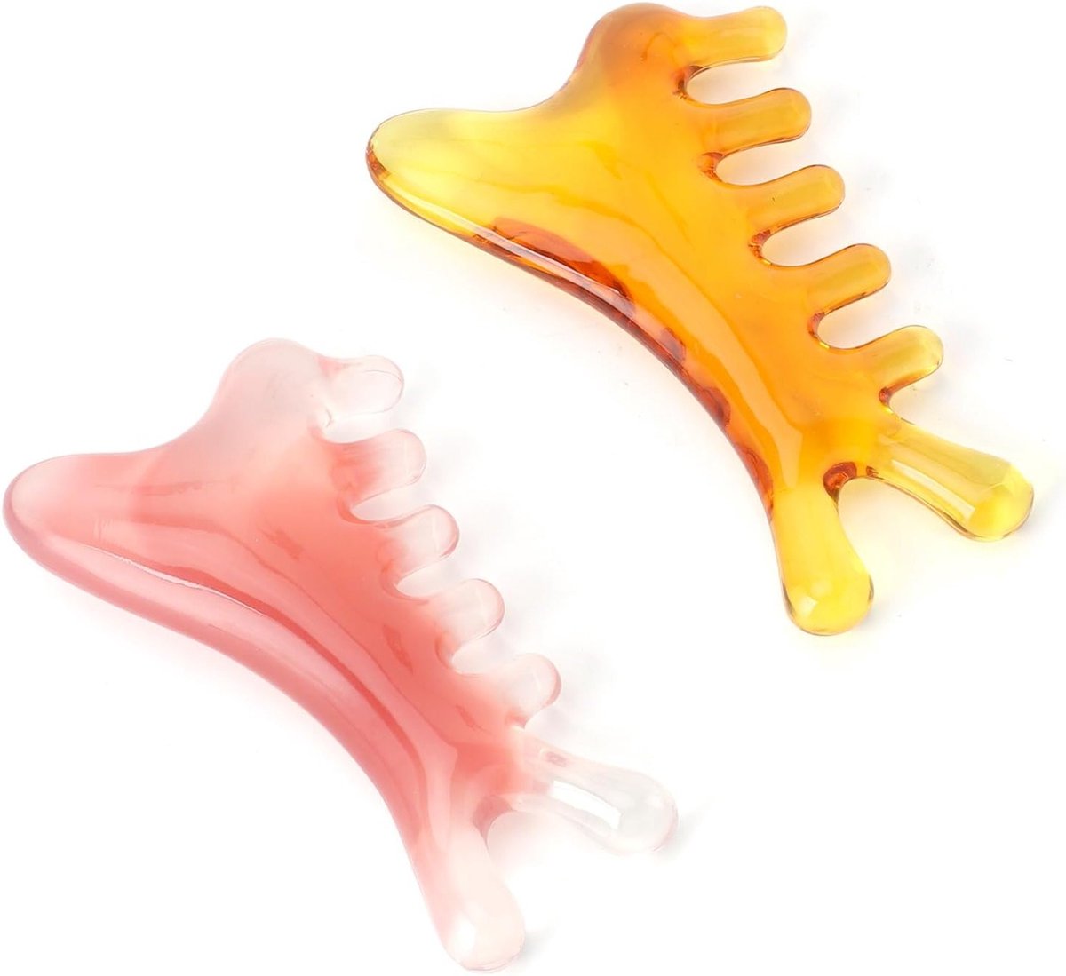 Multifunctionele 4-in-1 Gua Sha Massager voor Gezichtsverzorging, Oogverjonging en Kaakvormgeving met Rozenkwartsstenen