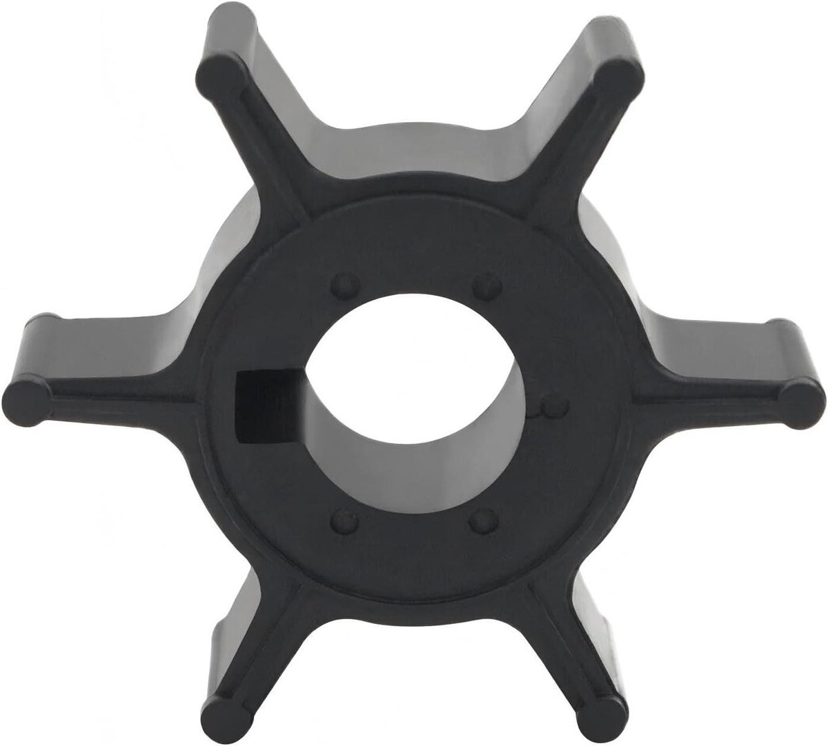 Buitenboordmotor Waaier - Impeller Bootmotor - Motor Koelen - Zeewaterbestendig Rubber - 6 Bladen - Zwart
