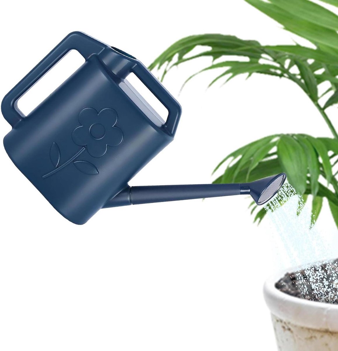 Gieter Buitenplanten - Waterkan Tuin - Planten Water Geven - Verstelbare Sproeikop - 7.6 Liter - Donkerblauw