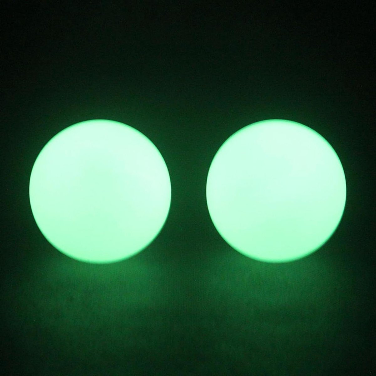 Glow Hockey Pucks - Oplichtende Pucks - Nachtelijke Training - Ingebouwde LED - 2 stuks - Groen
