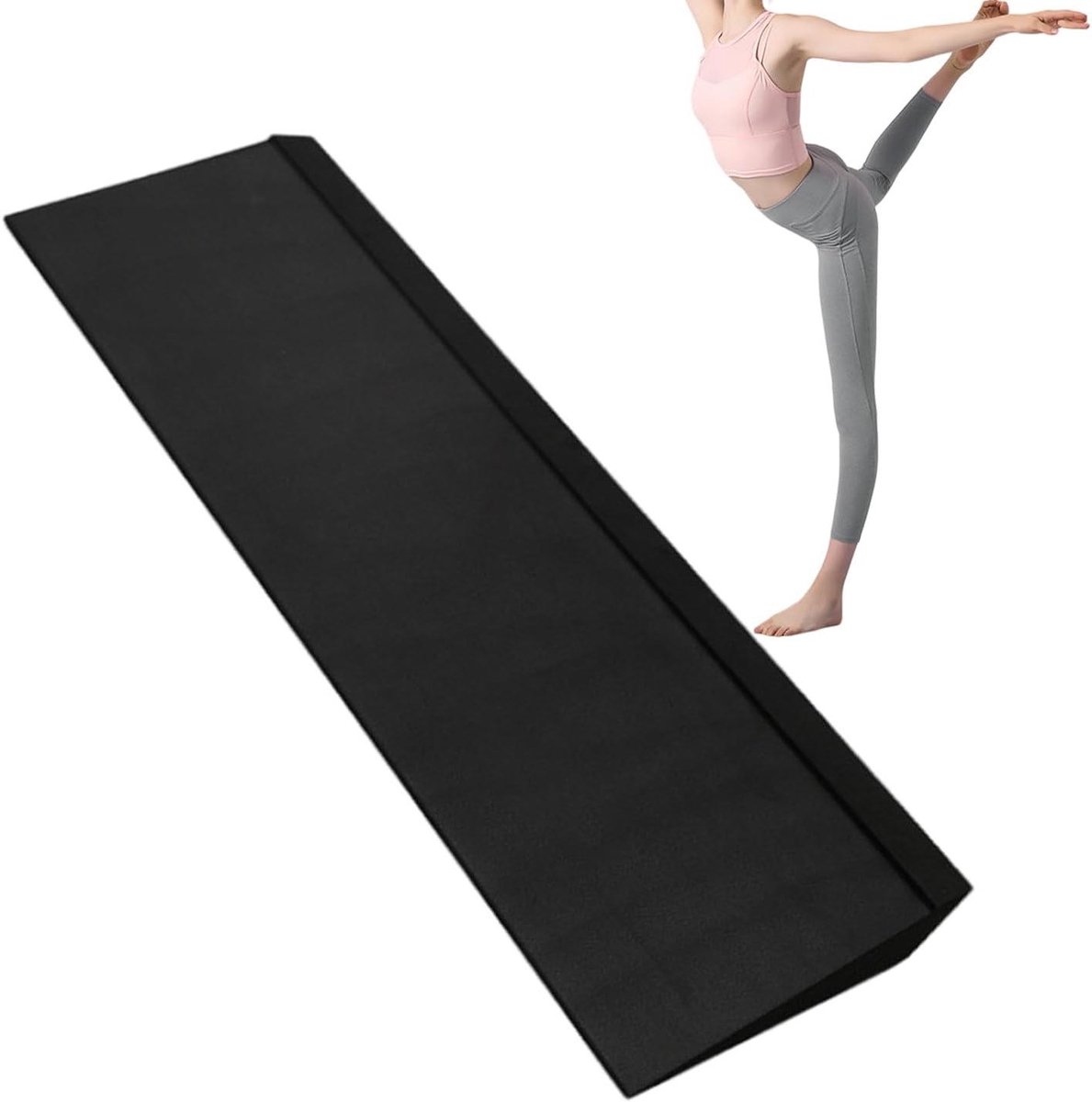 Squat Wedge Block - Fitness Wedge - Verbeteren Spierkracht - Antislip Stabiliteit - 495 x 155 x 5 cm - Meerkleurig