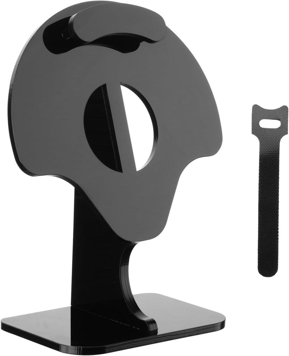Oortelefoon Opbergstandaard - Hoofdtelefoonhouder Rek - Oordopjes Organiseren - Speciaal Ontworpen Pasvorm - 14 x 9 x 6 cm - Zwart