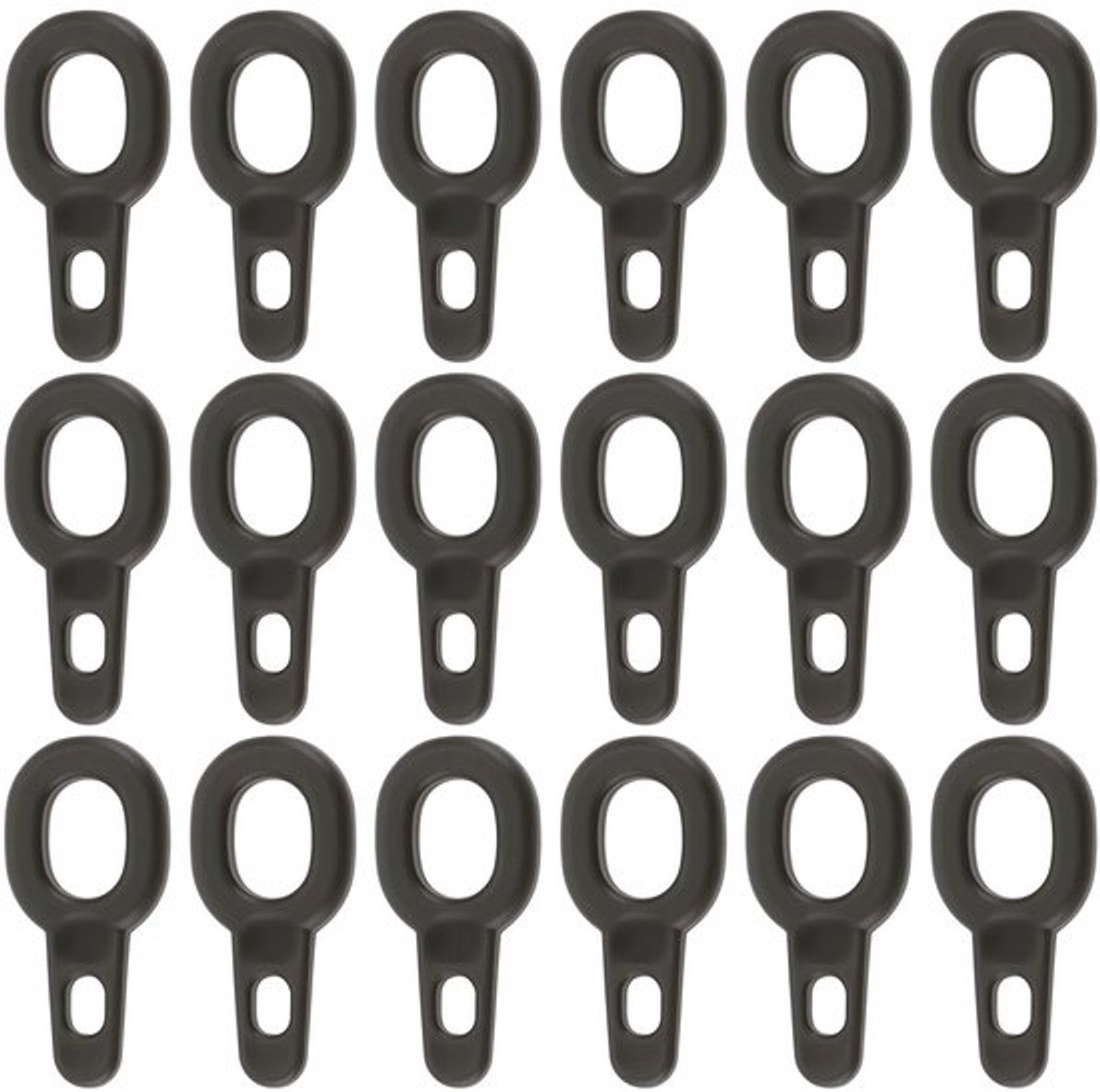 50 stuks 15x7mm gewicht sinker clips running rings geschikt voor karper snoek