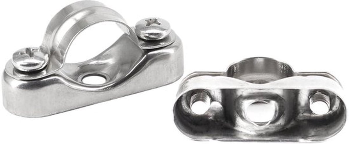 (10 stuks) 25-27mm Wandgemonteerde Slangklem Pijpbeugel 304 RVS Pijpenbanden