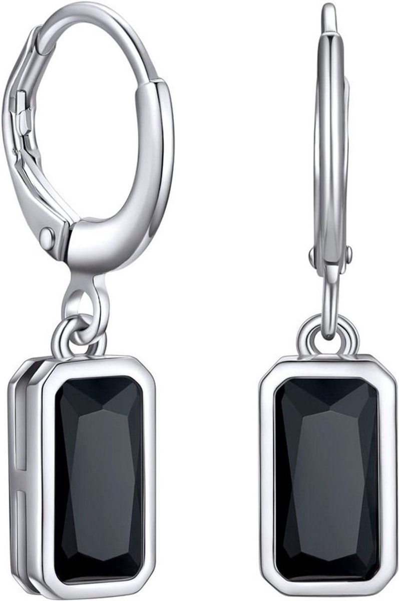 Zilveren Oorbellen 925 met Lentehars Steen - Vrouwen Sieraden Verjaardagscadeau Moederdag - Trendy en Uniek Design