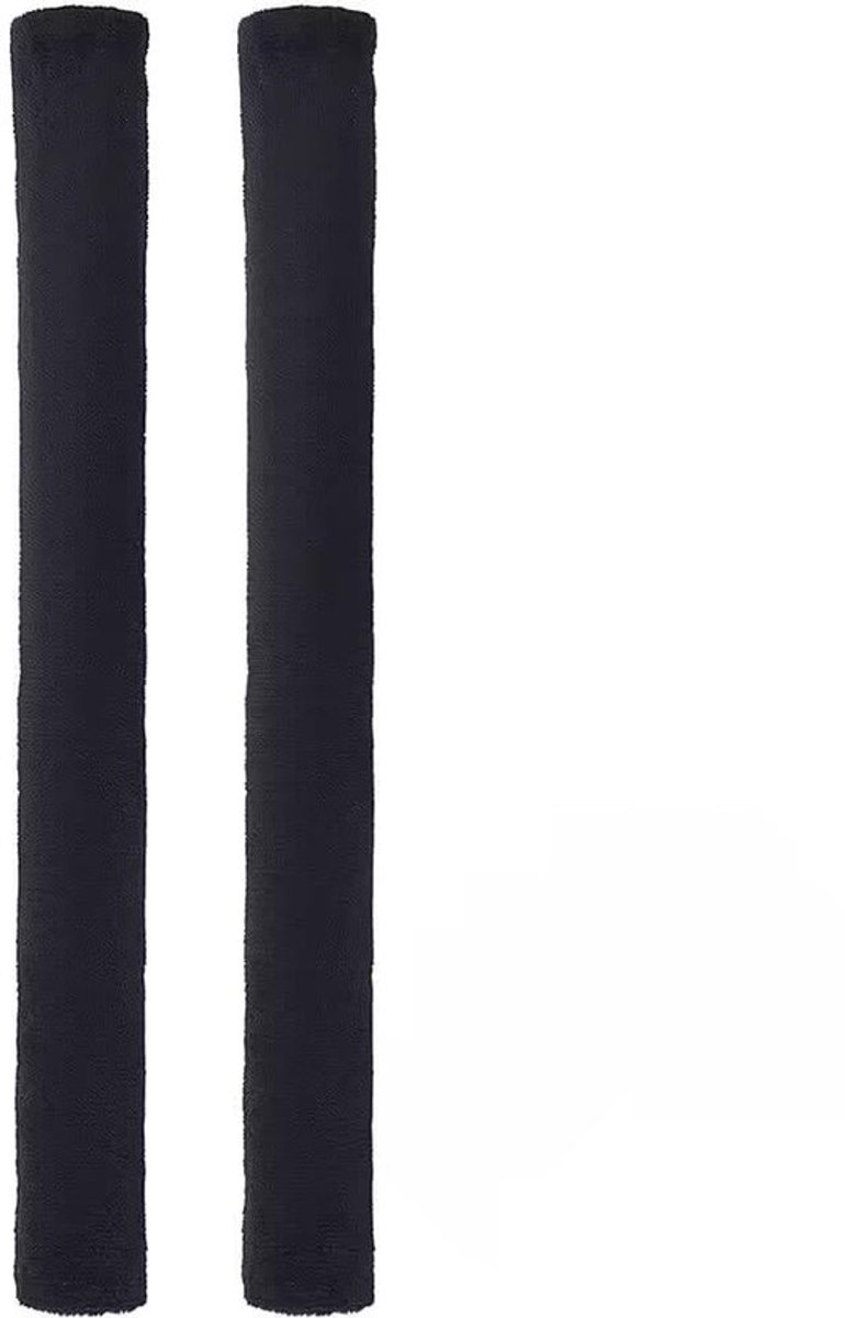 2 stuks zwarte koelkastgreephoezen van polyester, wasbaar, verstelbaar en antislip, houdt de keuken schoon. Deurgrepen, apparaatbeschermer, decoratieve opvanghoes voor koelkast, magnetron, vaatwasser.