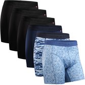 DANISH ENDURANCE Sportonderbroeken Heren - Quick Dry - Sport Boxershorts - 6 pack - Meerkleurig - Maat 3XL