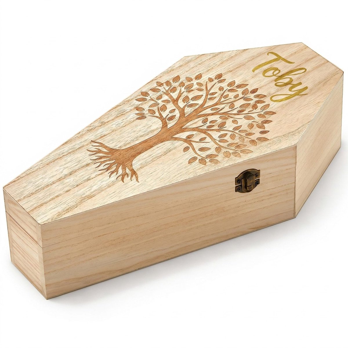Omgoods - Houten Dierenkist met Gouden Marker voor Huisdieren