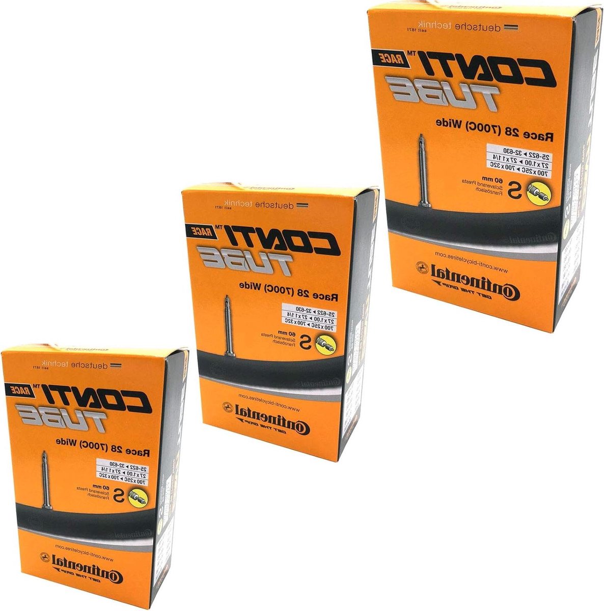 Fiets binnenbanden - Racebanden - Fietsen onderhouden - Presta ventiel - 3 stuks - Zwart